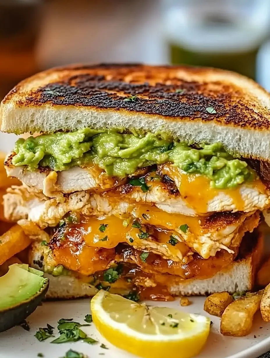 Cheesy Chicken Avocado Melt
