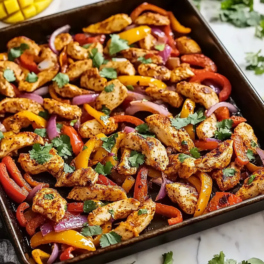 Easy Sheet Pan Chicken Fajitas in 30 Minutes