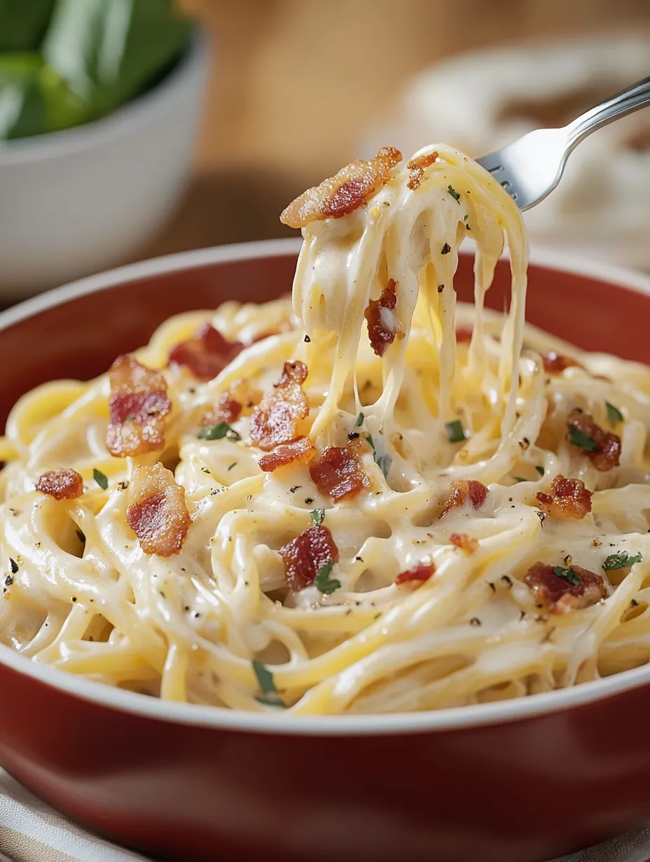 Creamy Bacon Parmesan Pasta