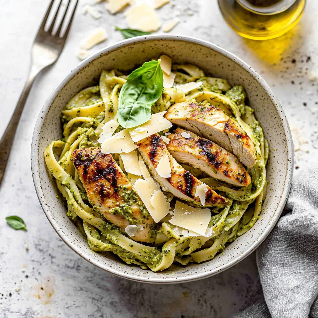 Effortless Chicken Pesto Pasta