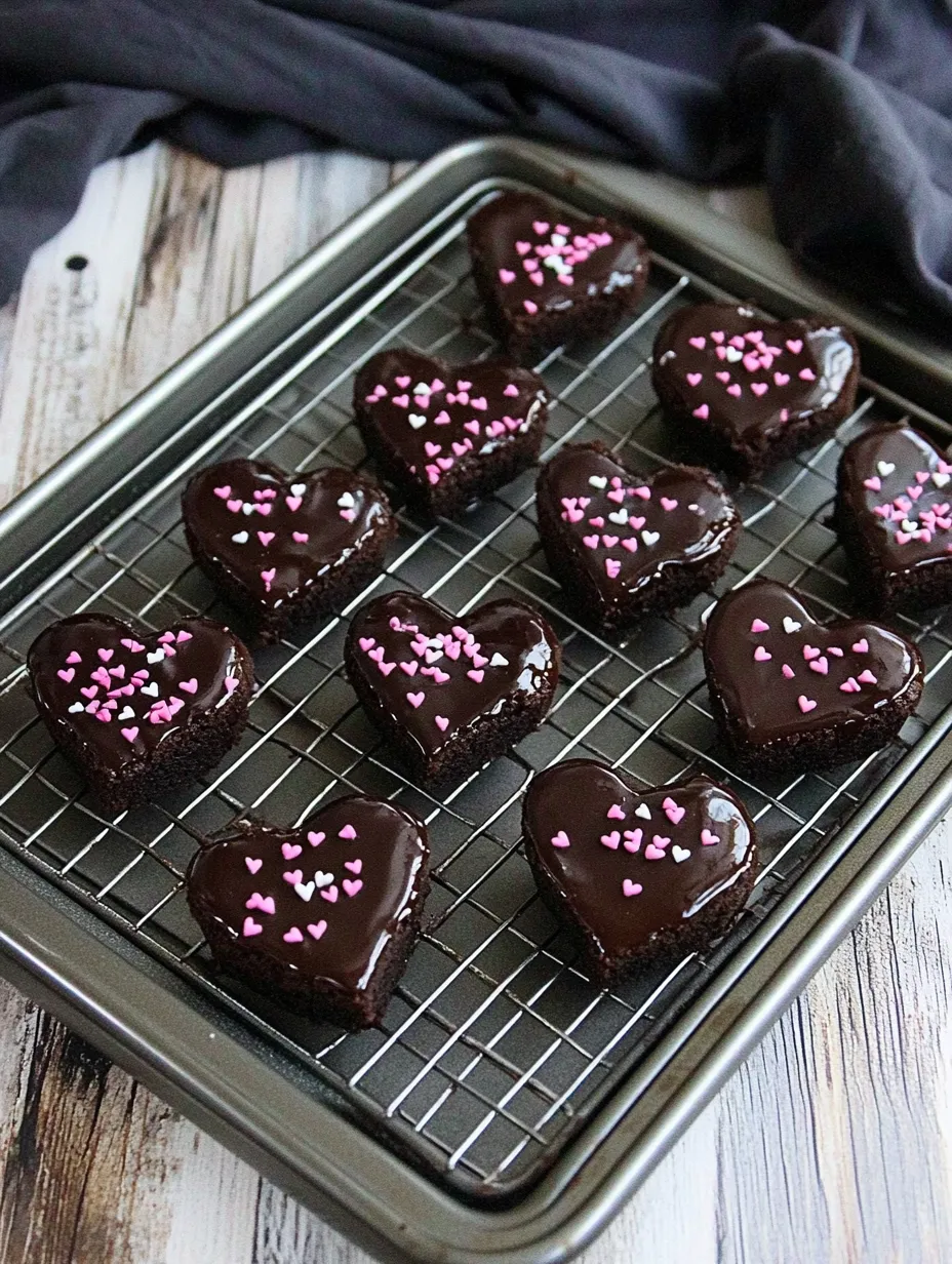 Fudgy Brownie Hearts Dipped in Chocolate – So Decadent!