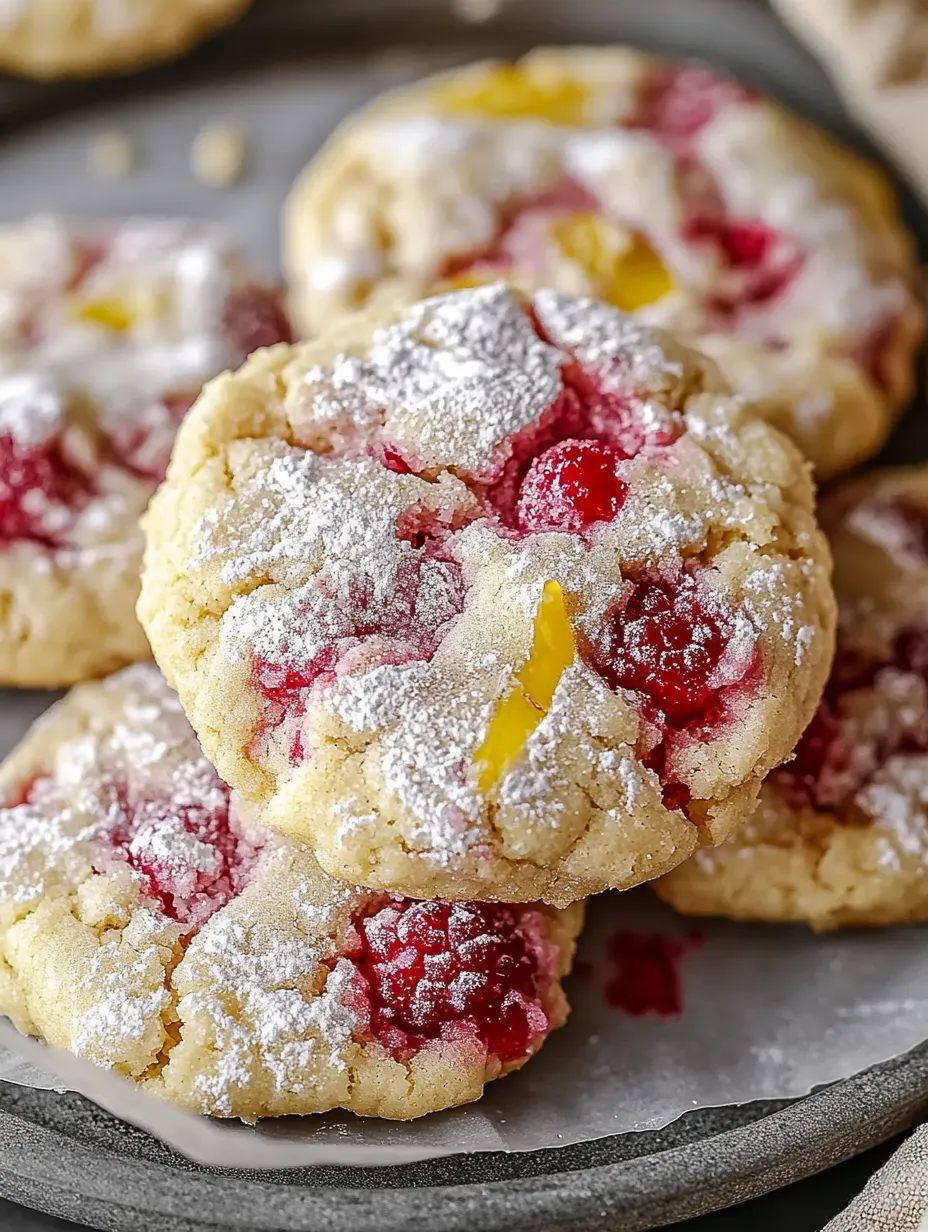 Lively & Soft Lemon Raspberry Cookies – Zesty & Sweet!