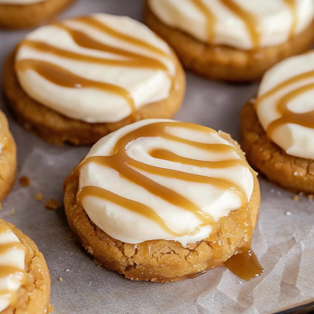 Yummy Salted Caramel Cheesecake Crumbl Cookies