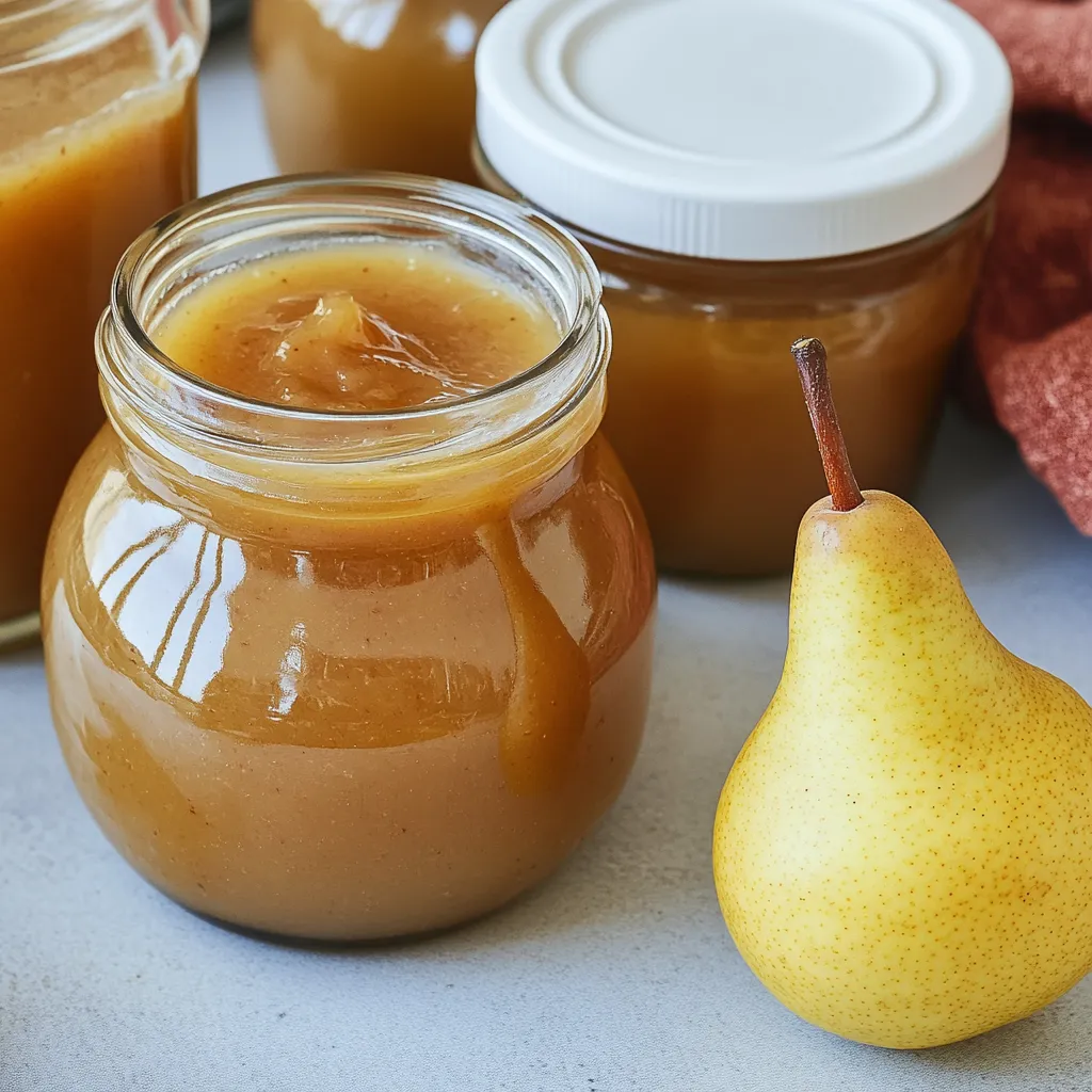 Pear jam that’s got eggnog