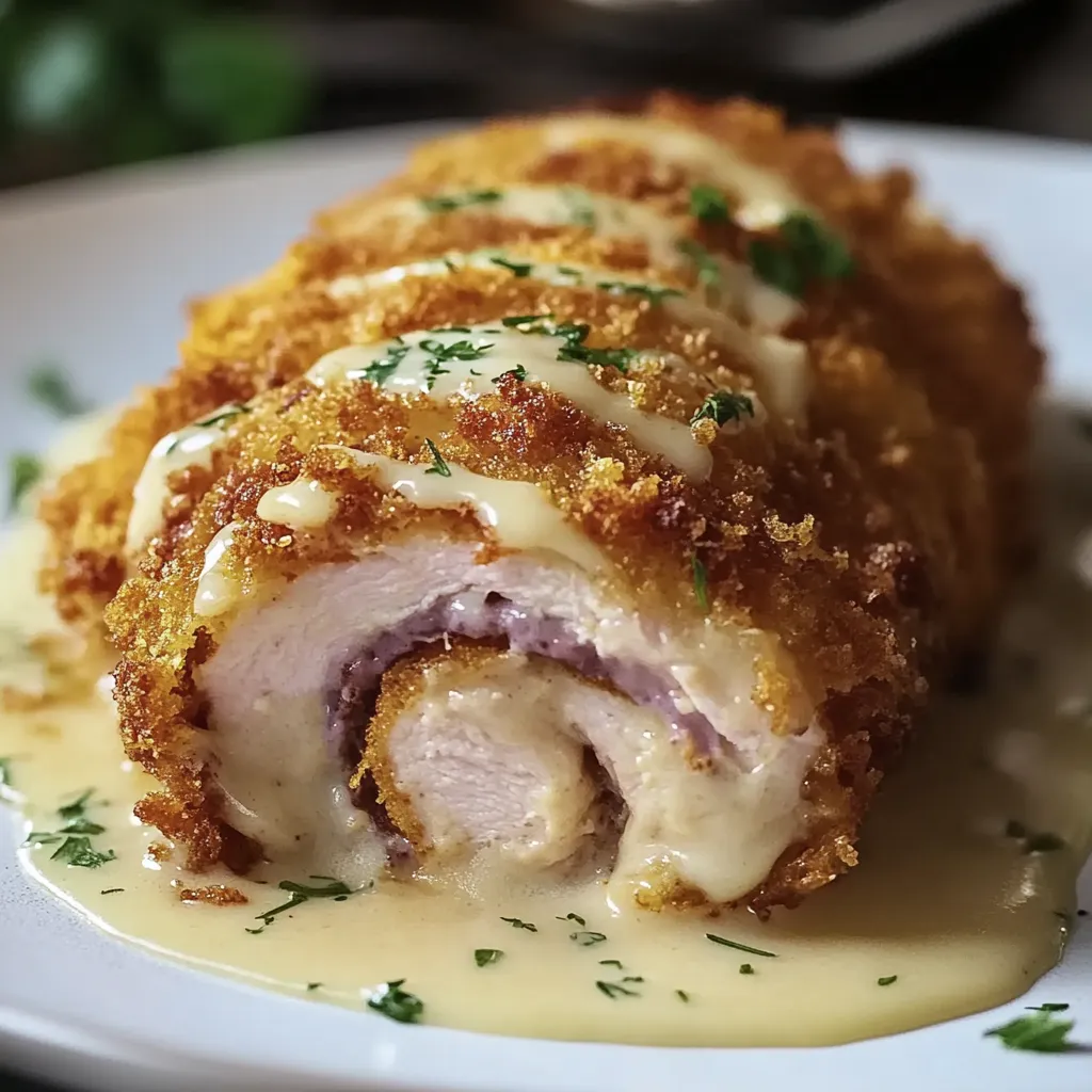 Crispy, Creamy Chicken Cordon Bleu