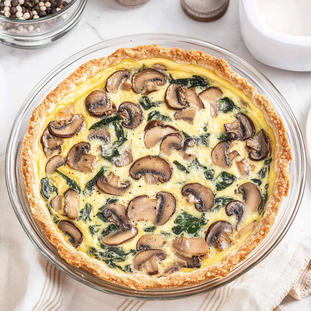 Spinach Mushroom Bake