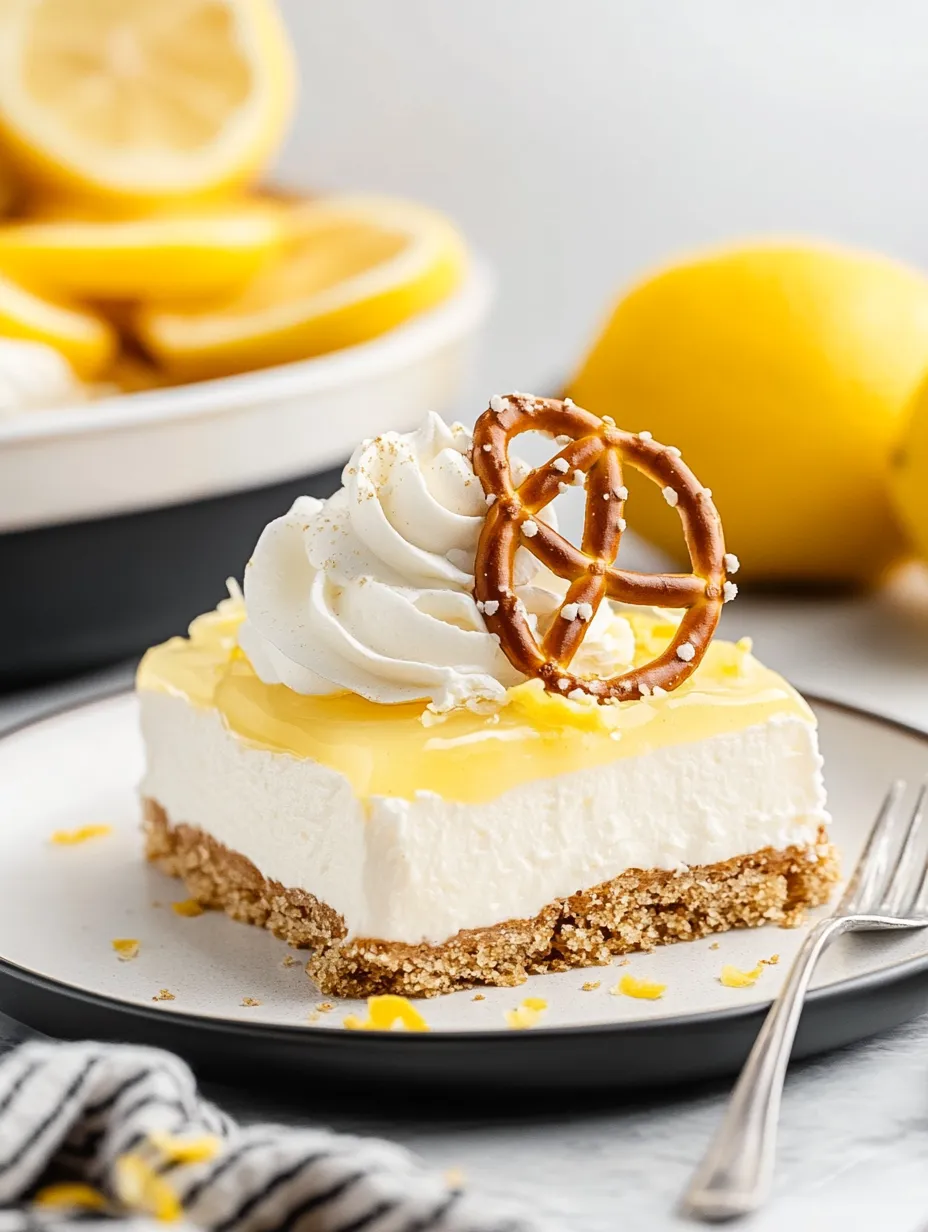 Easy Lemon Pretzel Dessert Recipe