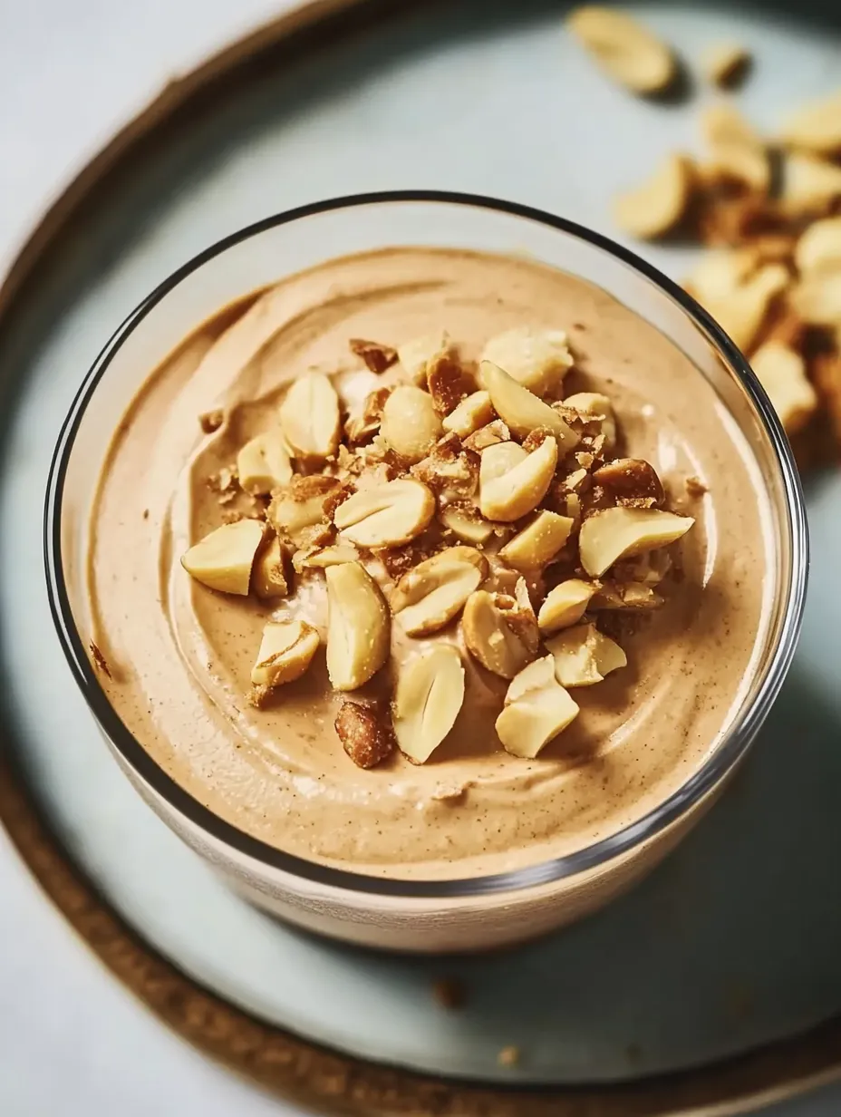 Peanut Butter Mousse with Crunchy Peanuts Recipe