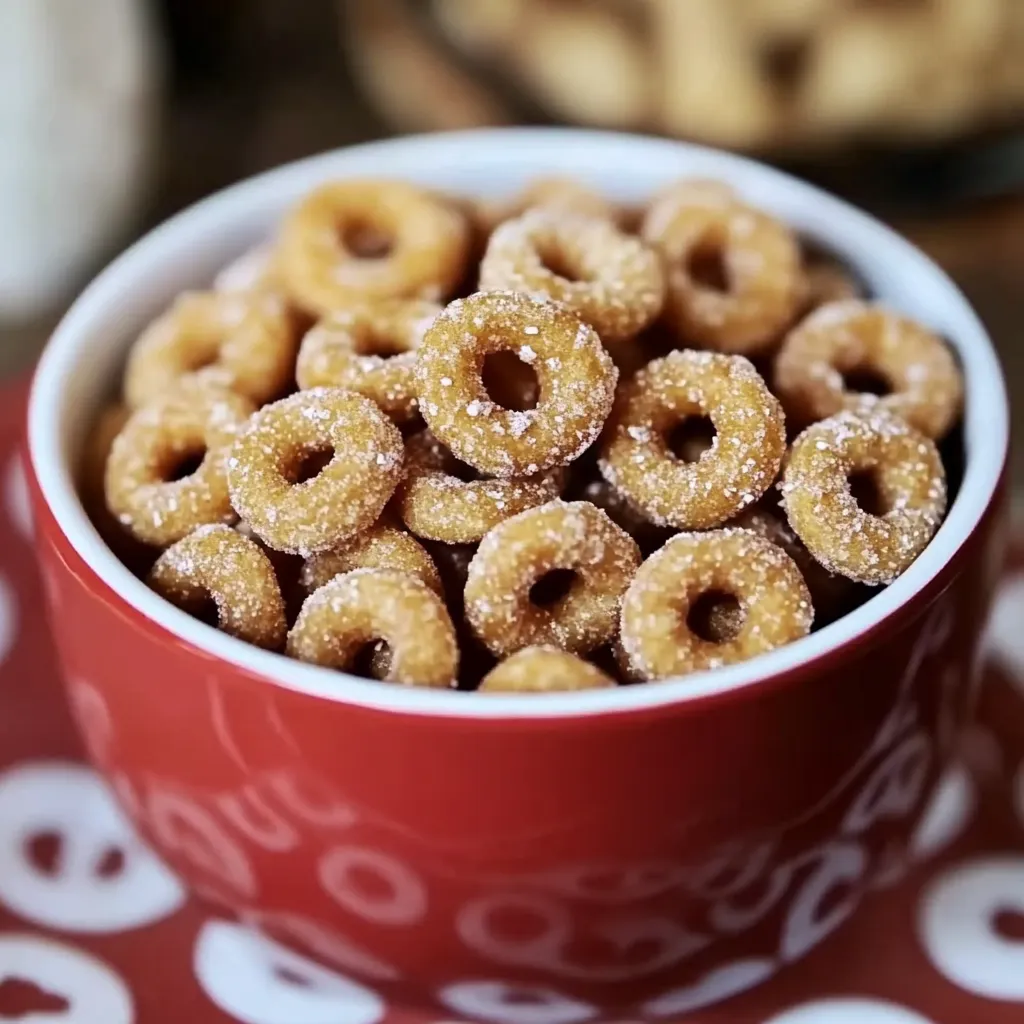 A bowl of cereal with sugar on top.