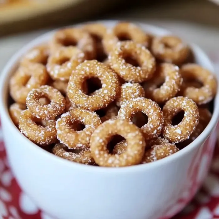 A bowl of cereal with sugar on top.