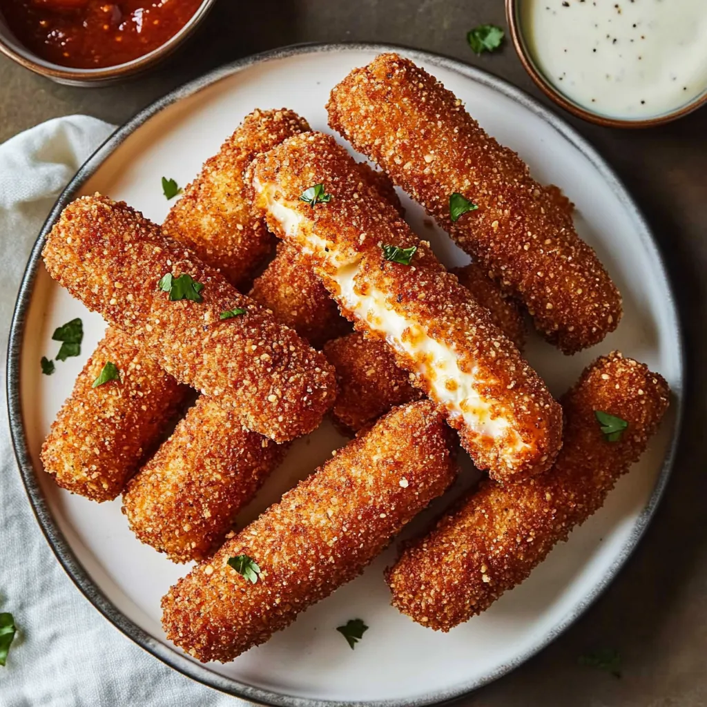 A plate of breaded food.