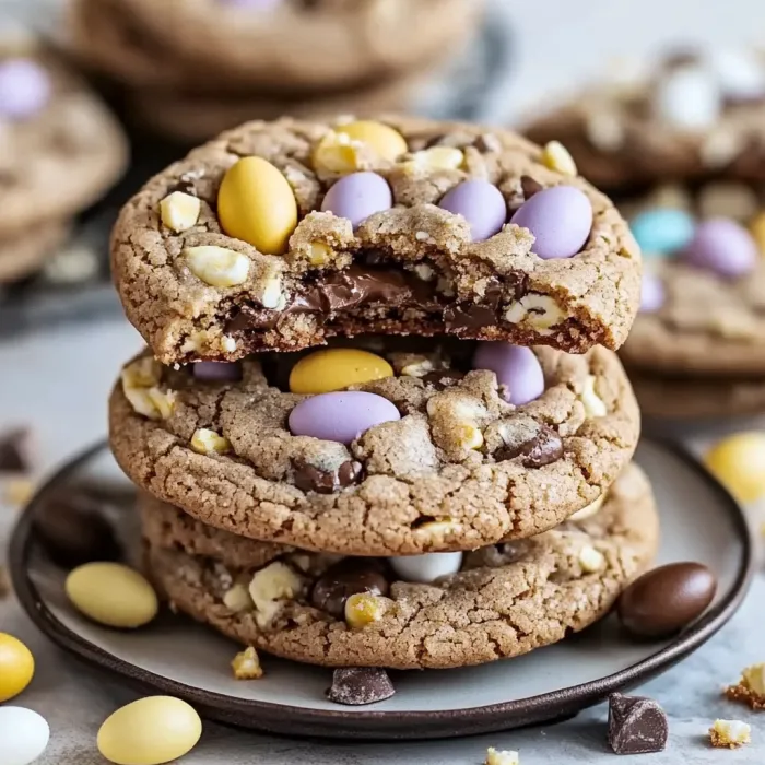 A plate of cookies with chocolate and white icing.