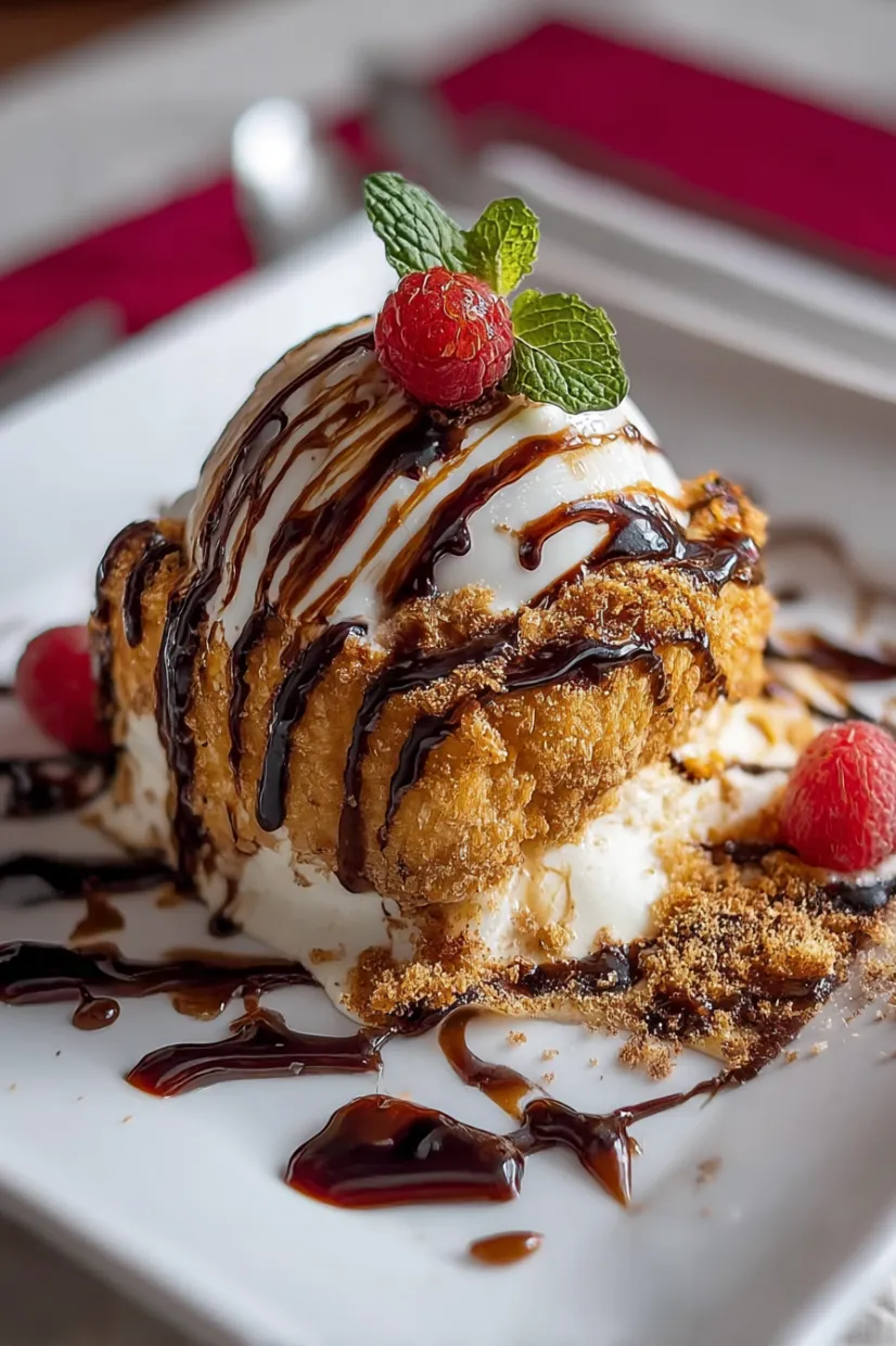 A dessert with chocolate and raspberries.