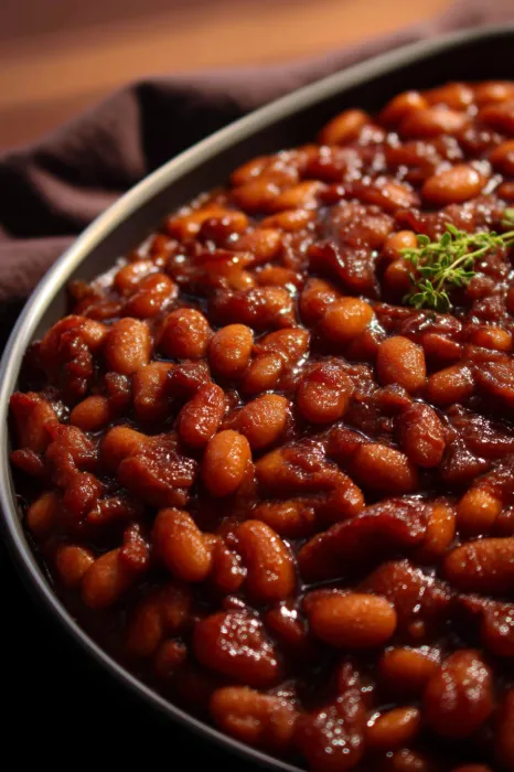 A plate of beans.