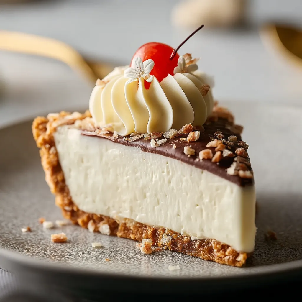 A slice of pie with a cherry on top.