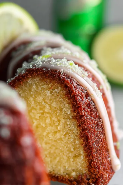 A slice of cake with a white frosting.