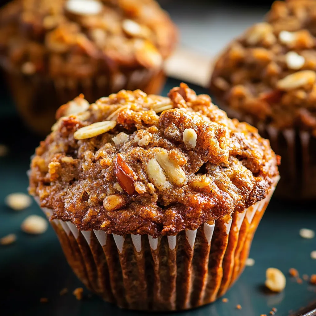 A cupcake with nuts on top.