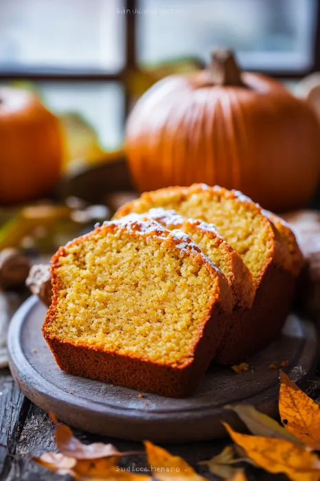 A sugary topped loaf with glaze running down the sides.