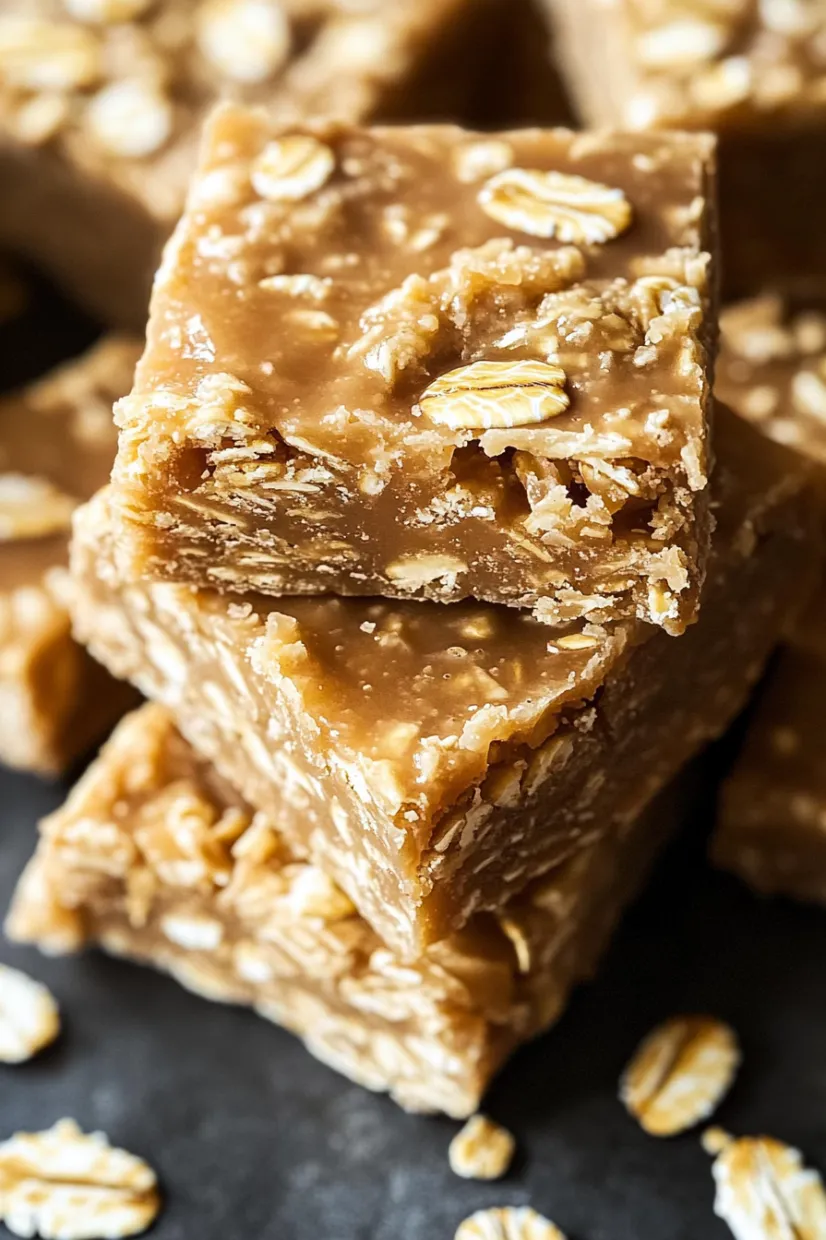 One piece of nutty dessert shown up close.