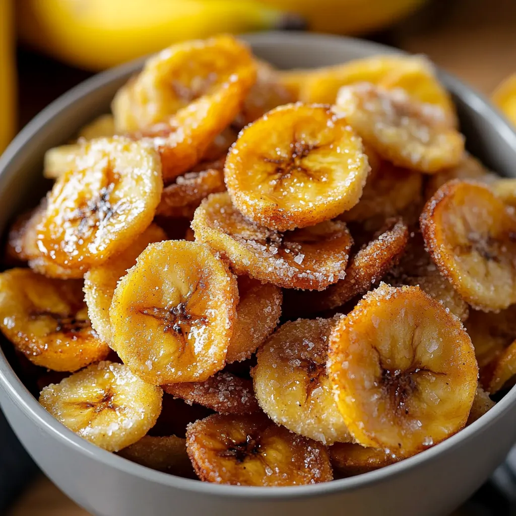 A bowl of bananas sprinkled with sugar.