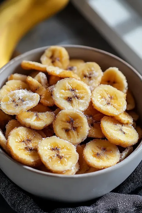A bowl of banana slices.