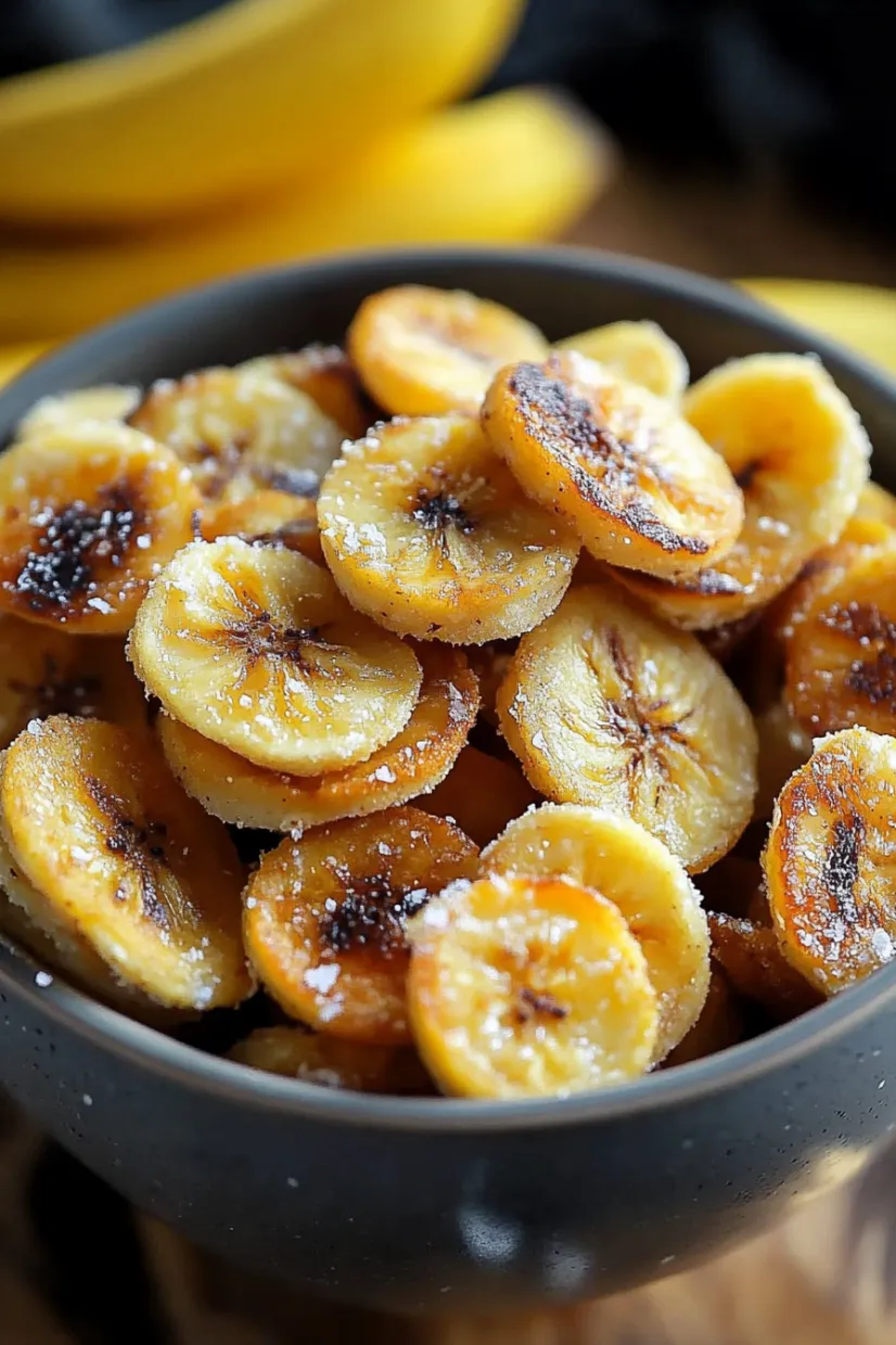 A bowl of banana slices.