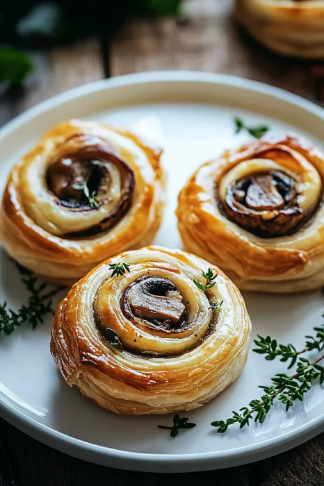Two pastries on a plate.