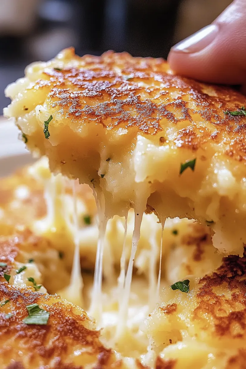 A piece of food with cheese dripping off of it.