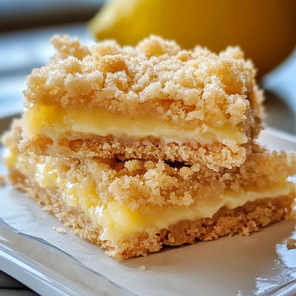 A dessert square on a plate.