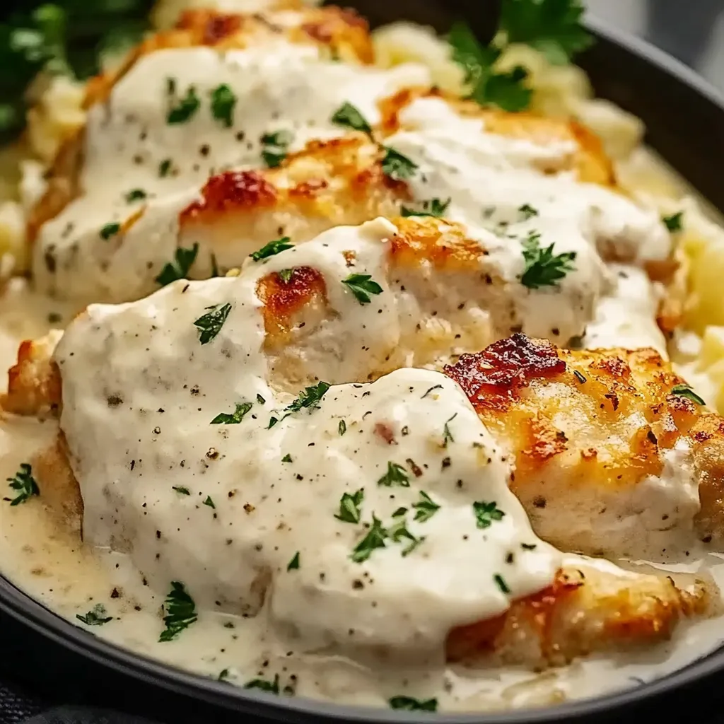 A meal with chicken and mashed potatoes on a plate.