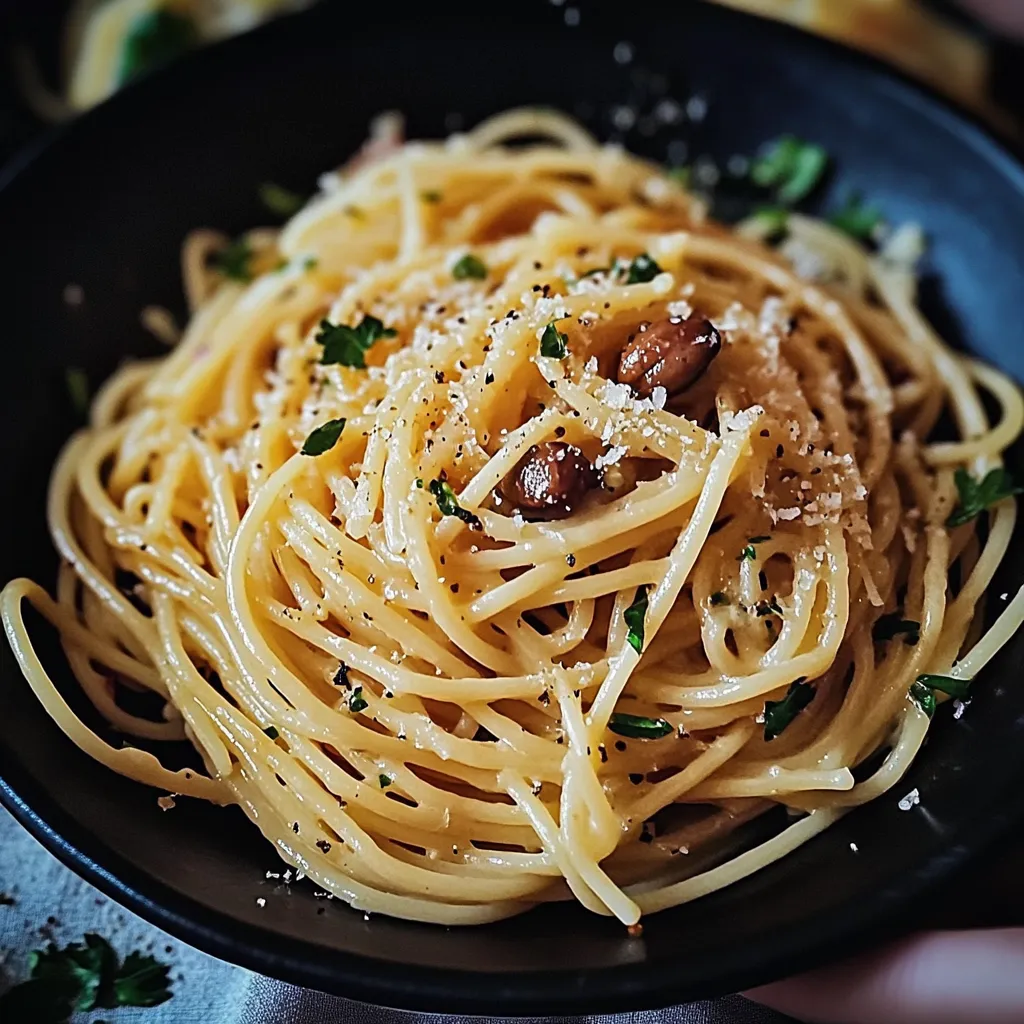 A bowl of pasta with a spoon in it.