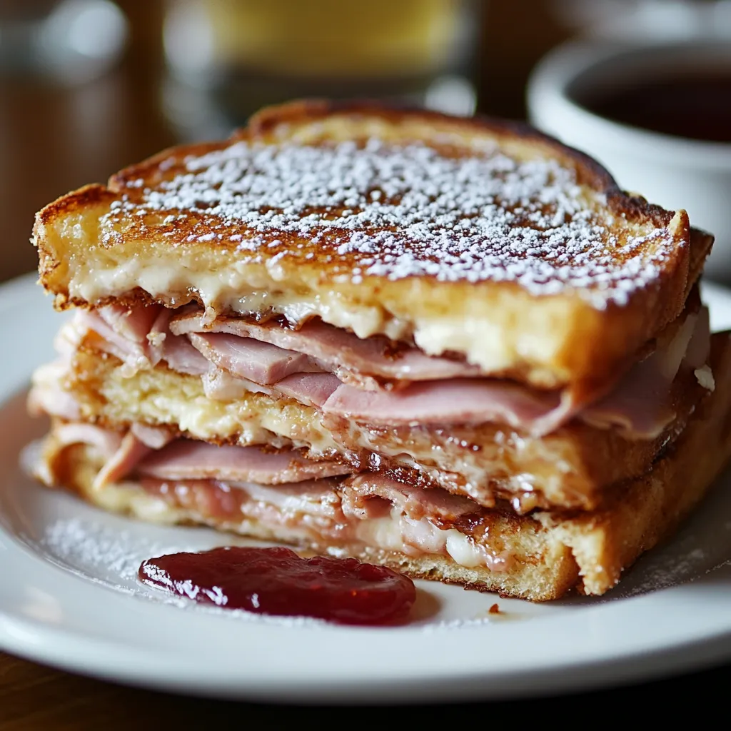 A plate of food featuring a fruity sauce.