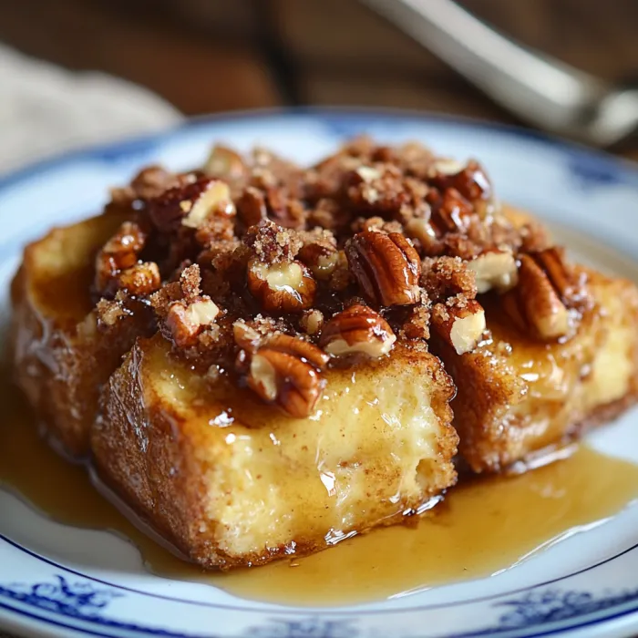 Bread slice topped with crunchy nuts.
