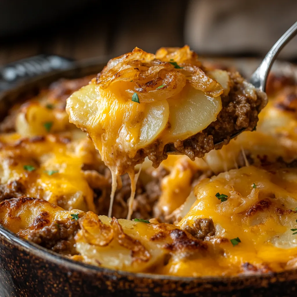 A bowl filled with food and a spoon.