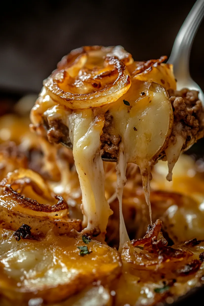 A fork is being used to eat a piece of food.