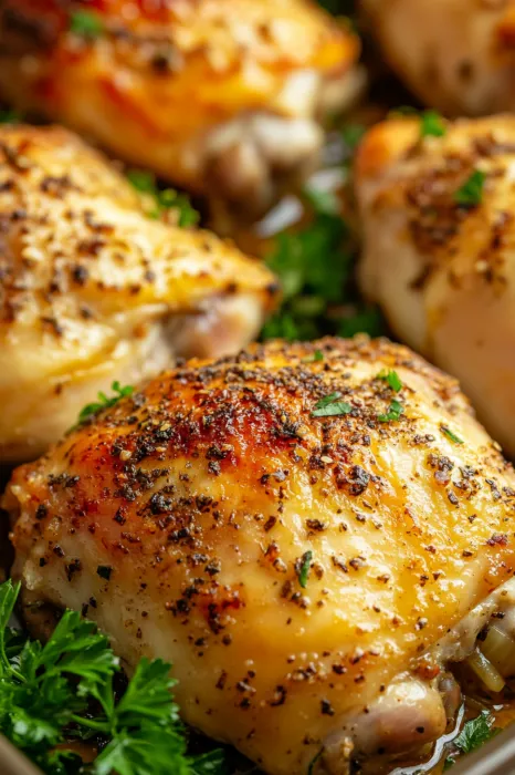 Chicken covered in spices.