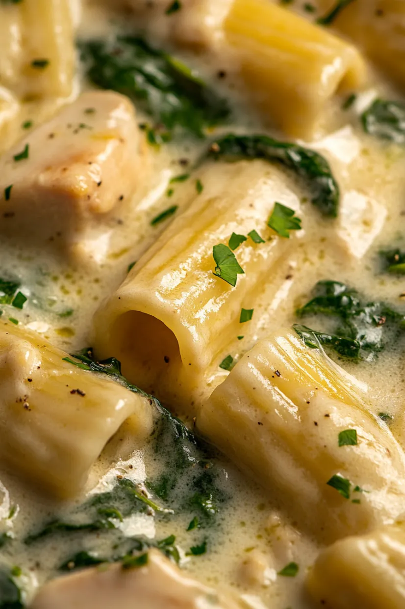 A bowl of pasta with green herbs on top.