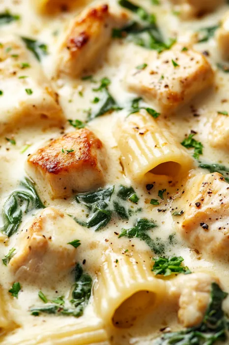 A close up of a dish with pasta and meat.