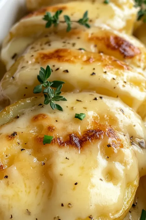 Chunk of cheese topped with chives close up.