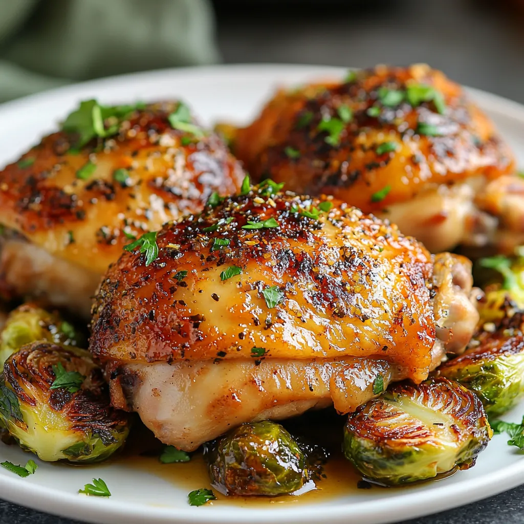A plate loaded with chicken and vibrant green veggies.