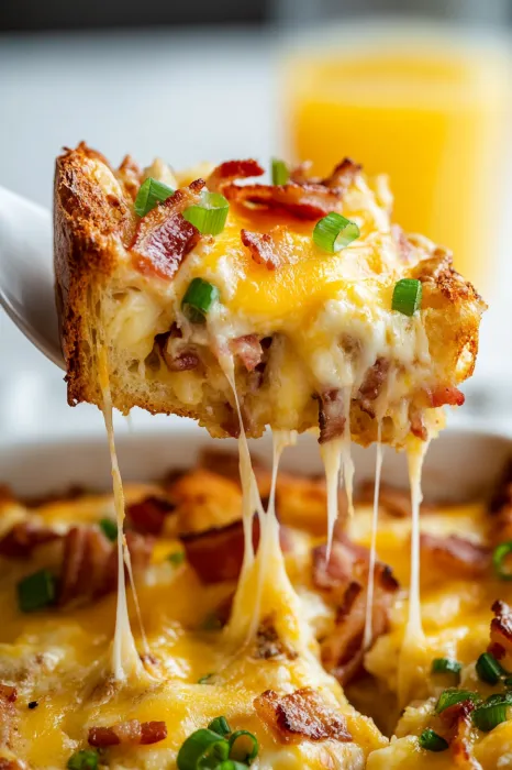 A slice oozing with cheese and bacon.
