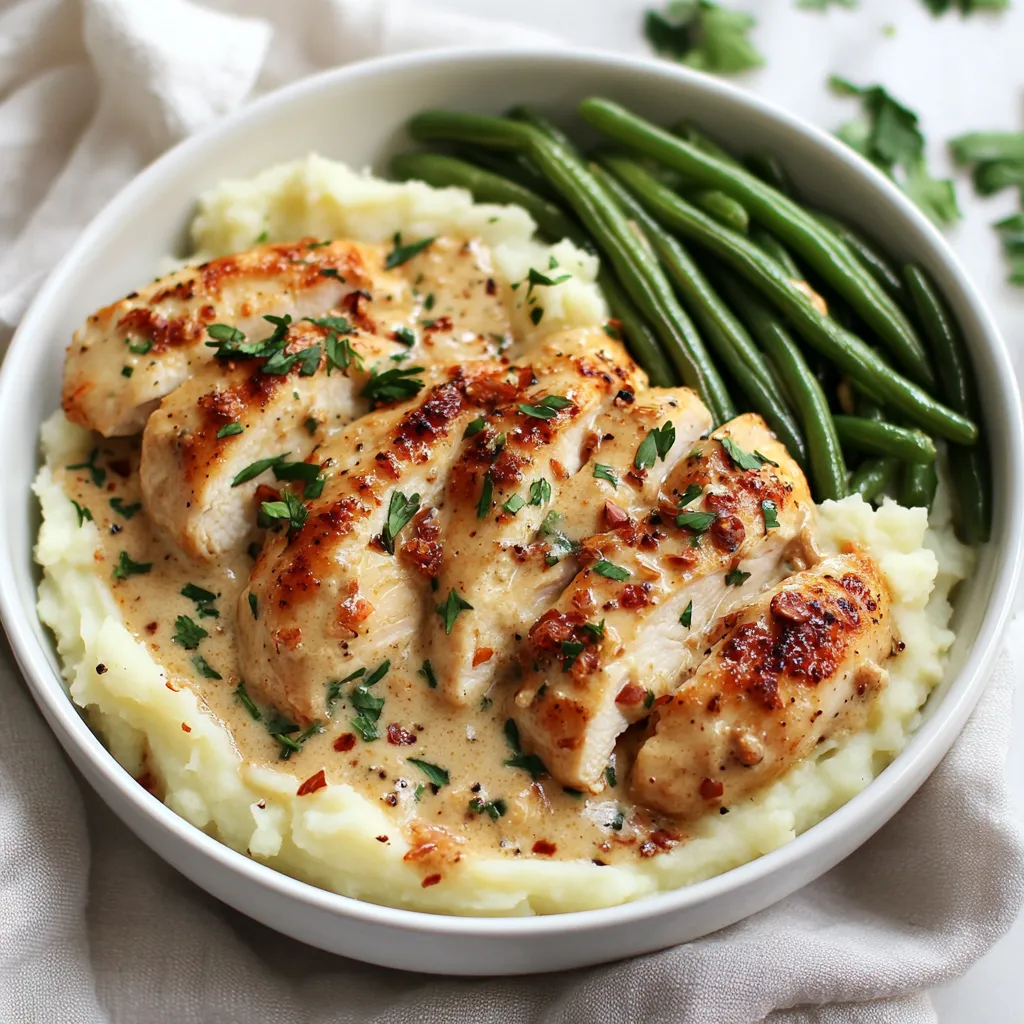 A bowl of chicken and potatoes.