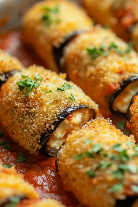 A plate loaded with food and topped with fresh herbs.