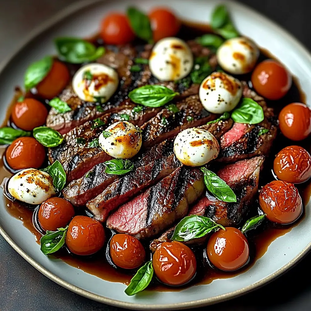 A plate of food with tomatoes, mushrooms, and cheese.