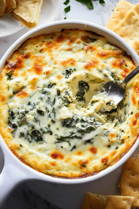 A bowl of food with a spoon in it.