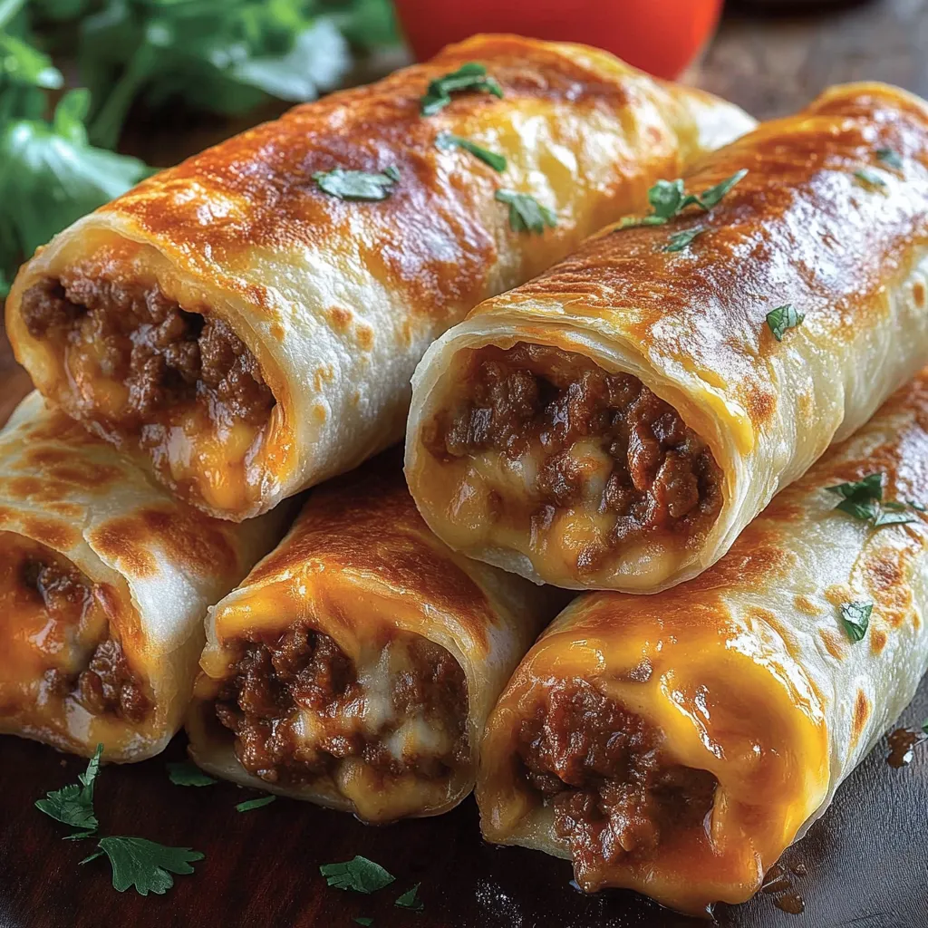 A plate of food with a burrito and a tomato.